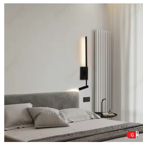 Applique murale LED orientable avec interrupteur intégré