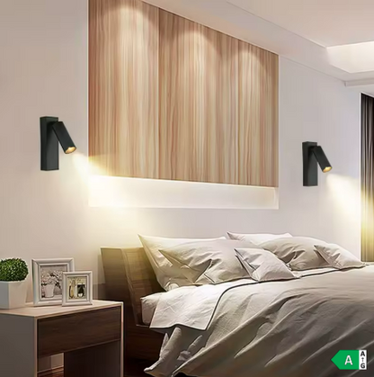 Applique murale LED 3W – Rotation 350°, avec Interface USB