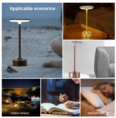 Lampe de table tactile en acrylique effet cristal