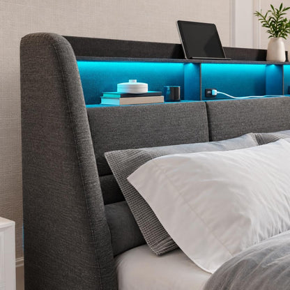 Lit coffre avec LED