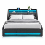 Lit coffre avec LED