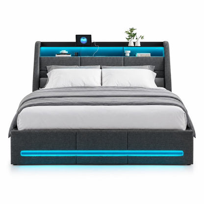 Lit coffre avec LED